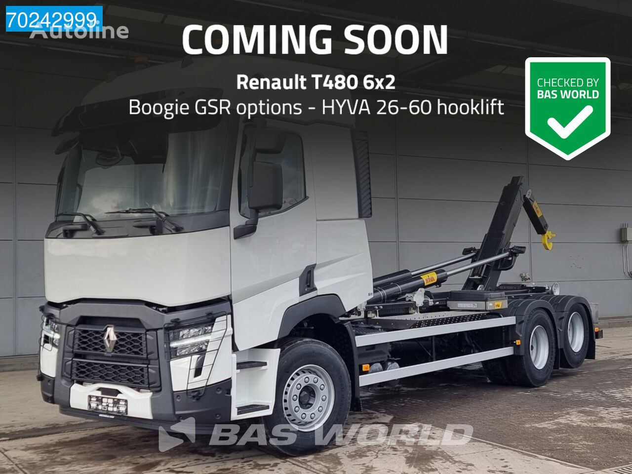 neuer Renault T 480 6X2 COMING SOON Hyva 26-60 S hooklift Euro 6 Abrollkipper