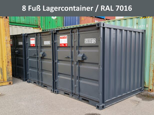 neuer RAL7016 Anthrazitgrau Standart Container - 8 Fuß