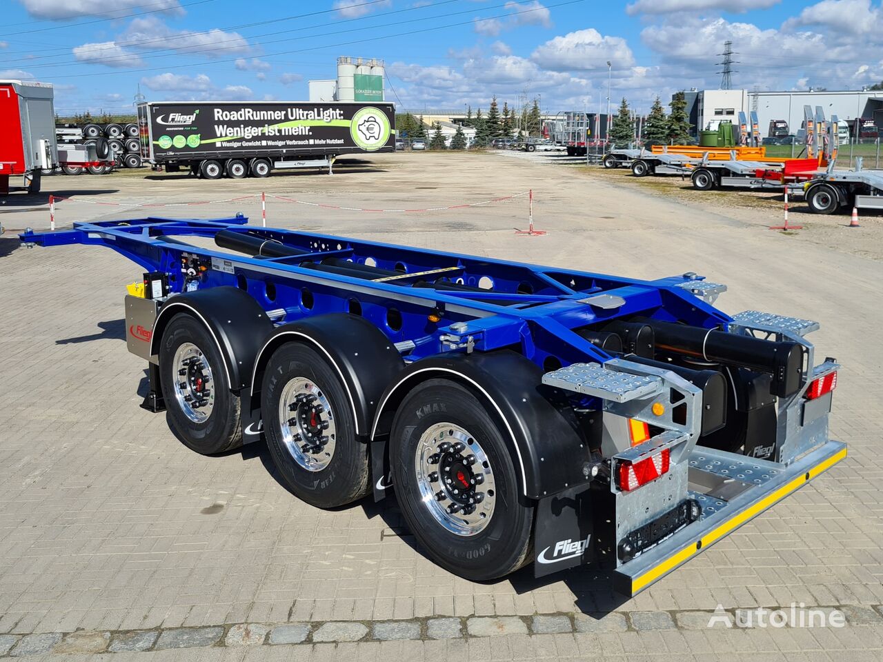 neuer Fliegl 20' pod tank-kontener  Containerauflieger