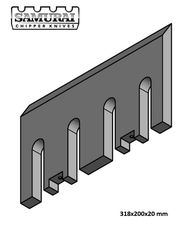 neues Messer für DUTCH DRAGON, Axsel, Dutch Dragon EC 10045, EC 10045, Dutch Dragon EC9045, AX6545L, AX10045  Holzhäcksler