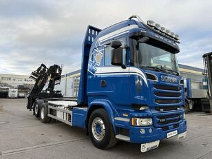 Scania R580 6x2 Crane LOGLIFT 125 ZT 93 Timber truck Holztransporter LKW