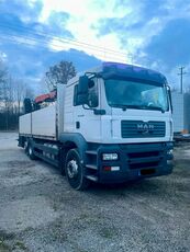 MAN TGA 26.360 Flatbed + crane  Pritsche LKW