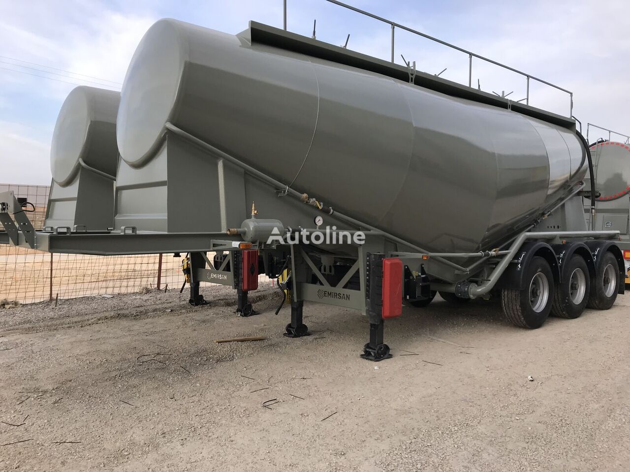 neuer Emirsan 2024 Cement Tanker from Factory, 3 Pcs, 30 m3 Ready for Shipment Zementsiloauflieger