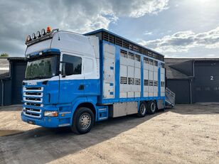 Scania R 420 6x2 2 decks livestock transport veevervoer Viehtransporter LKW